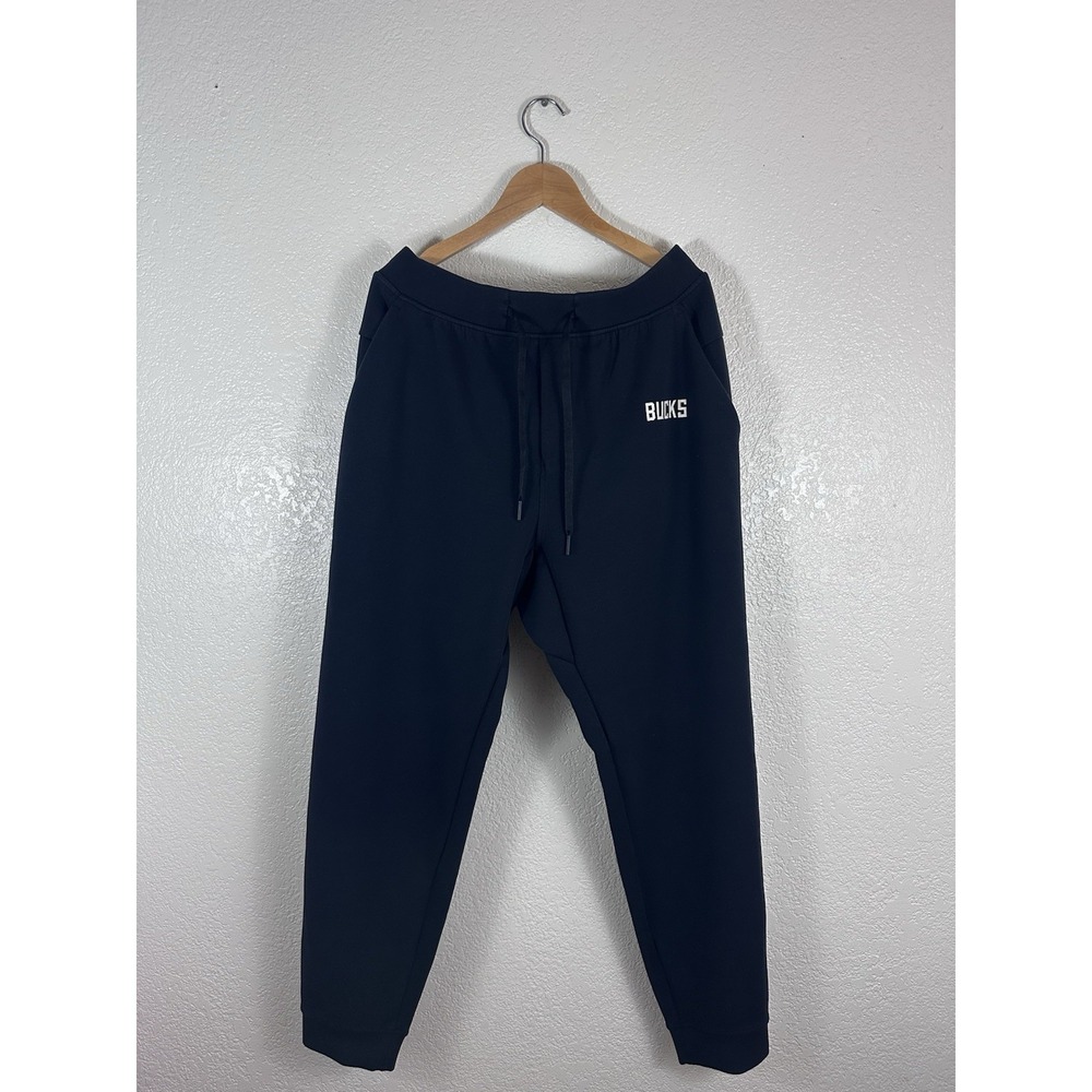 Lululemon Milwaukee Bucks Black Jogger Sweatpants Men's XL NBA Basketball